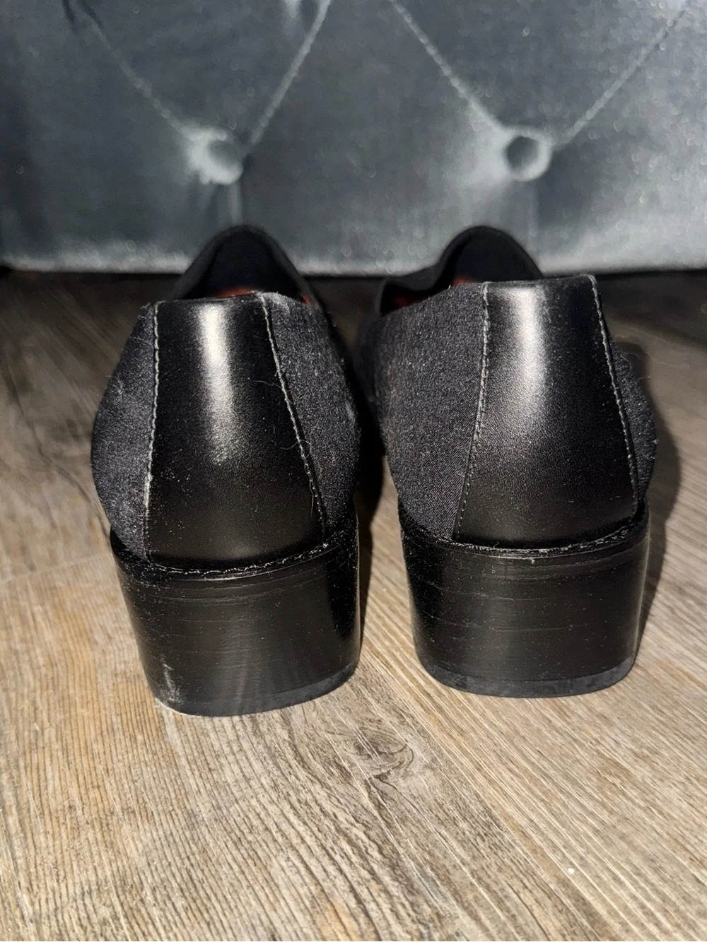 Donald J. Pliner Black Minimalist Slip-On Loafers Shooties Women's Size 5.5